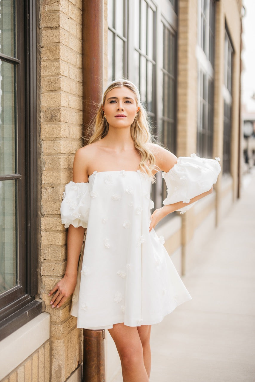 Posie Dress in Ivory