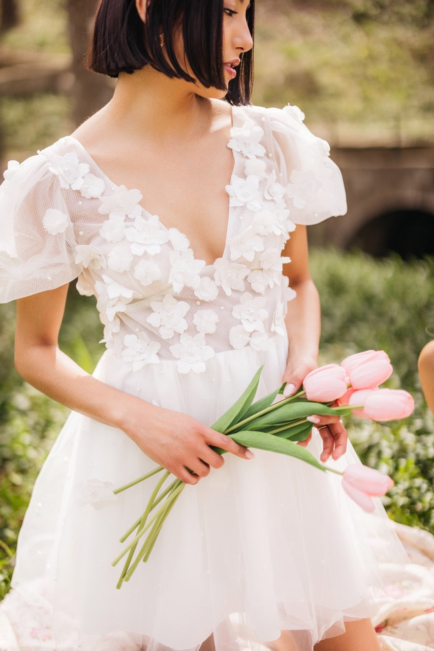 Tulip Dress in Ivory