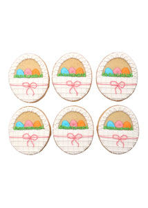 Easter Basket Cookies, Set of 6