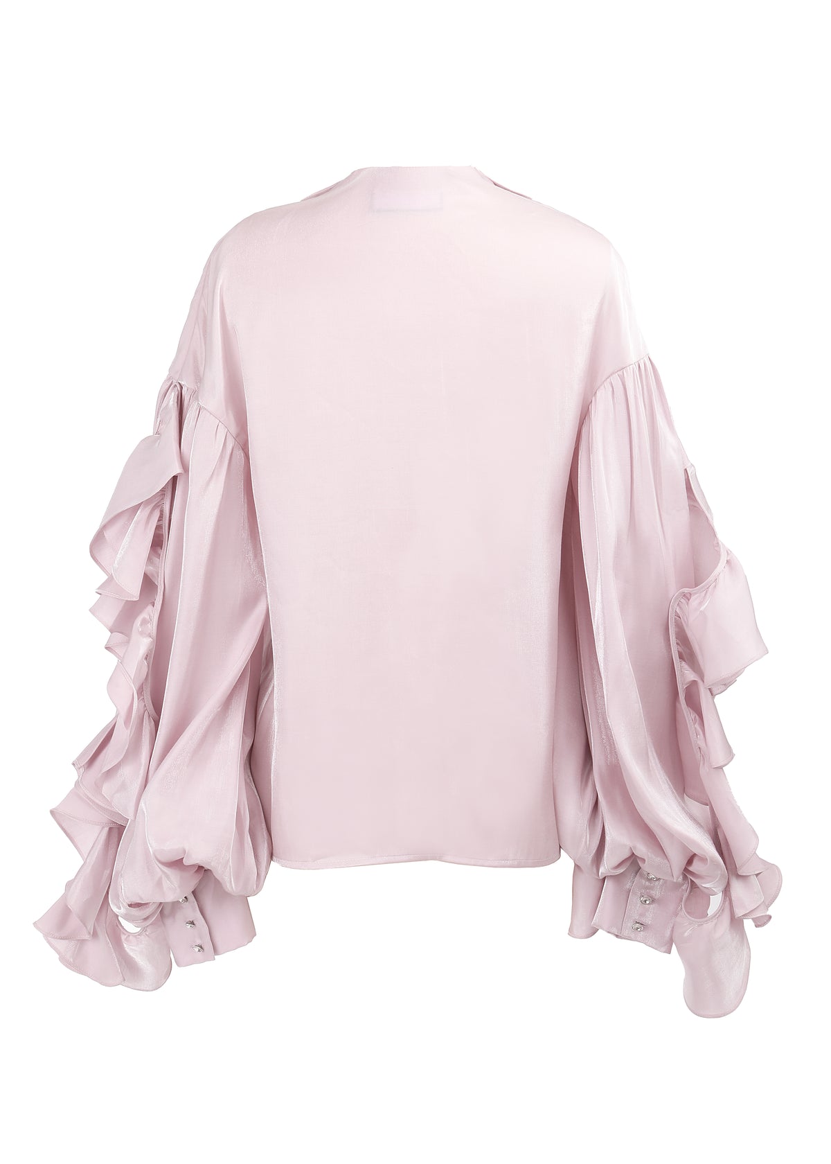 Liquid Ruffle Rose Tunic Blouse