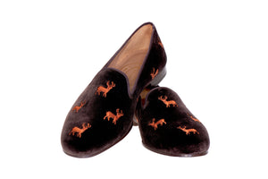 Men’s Stag Espresso Slippers