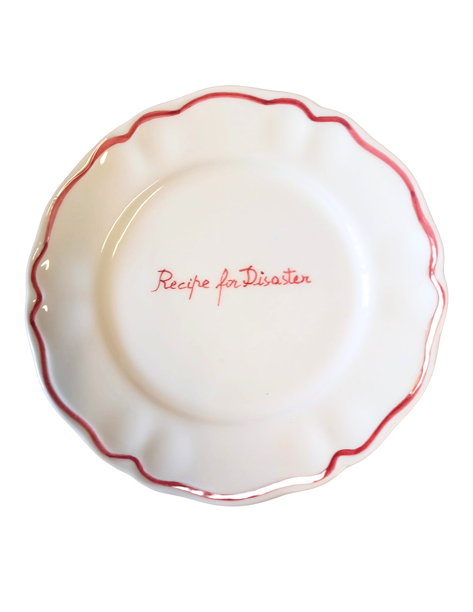 Recipe for Disaster Scalloped Plate, Set of 6