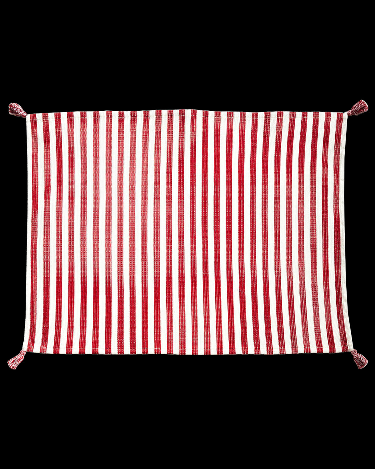 Vera Stripe Placemat in Red