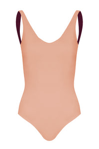 Olympic One Piece in Purple & Blush Pink