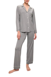 Gisele Long PJ Set in Moonlight/Ivory