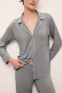 Gisele Long PJ Set in Moonlight/Ivory