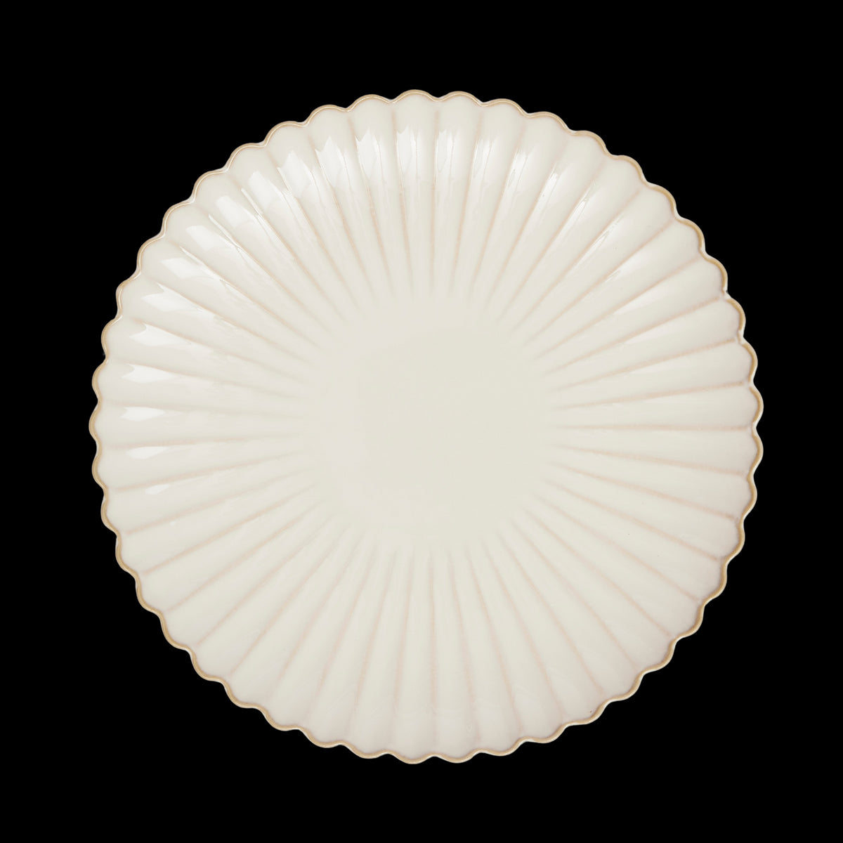 Scallop Dinner Plates, Set of 4