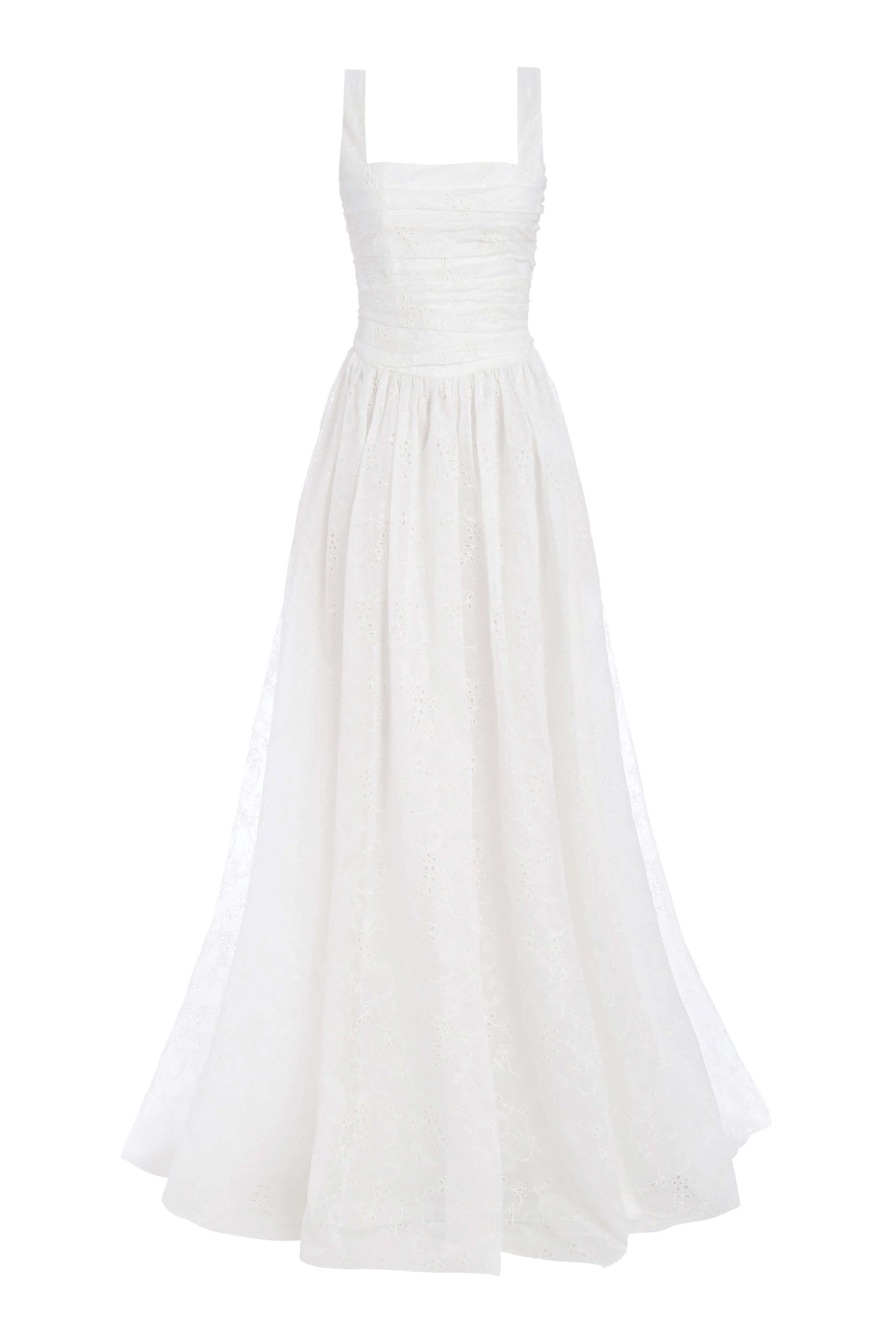 Hippolyta Ivory Floral A-Line Gown