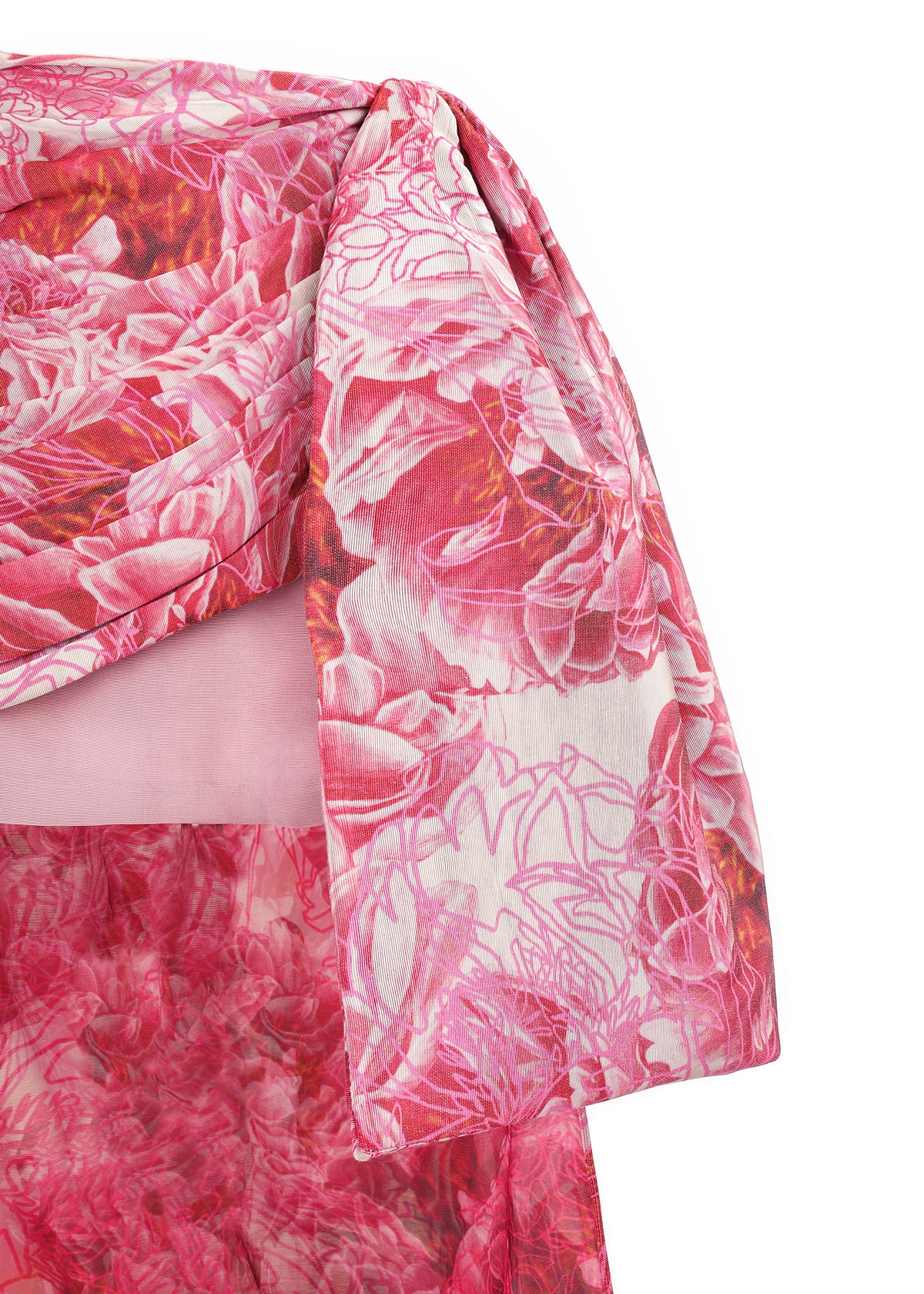 3D Flora Mini Skirt with Sash