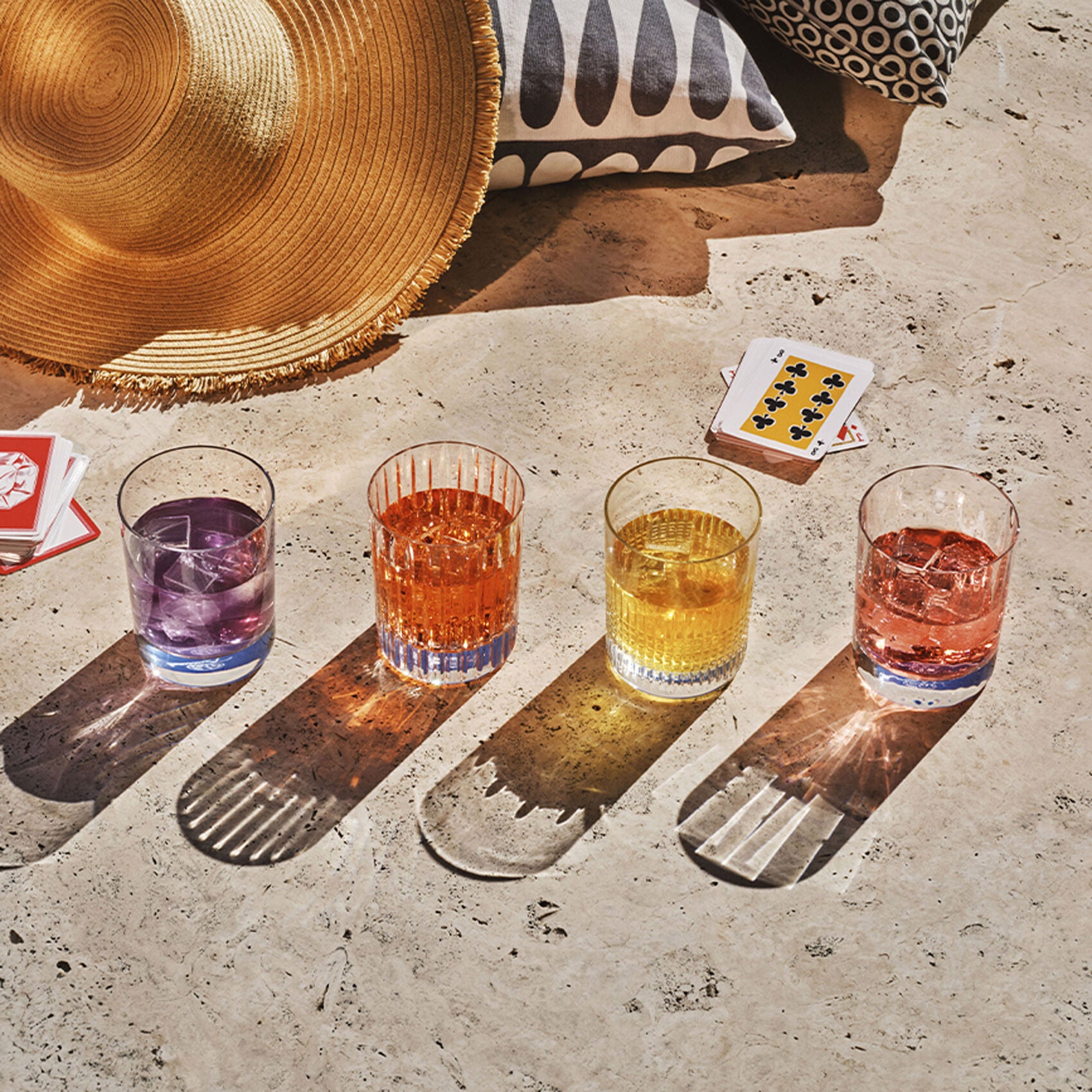 Four Elements Double Old Fashion Tumbler, Set of 4