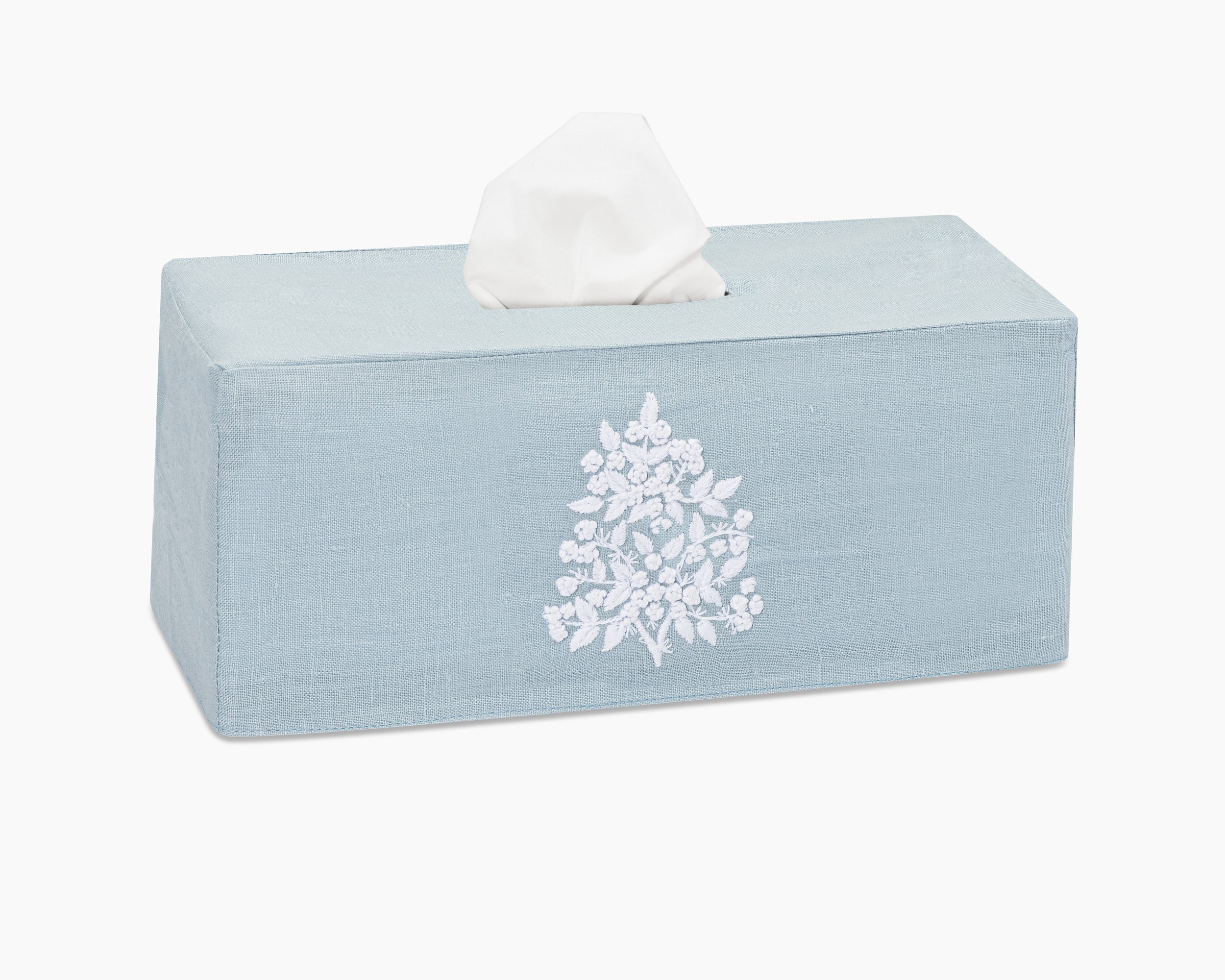 Jardin Classic Linen Long Tissue Box Cover in Six Colors