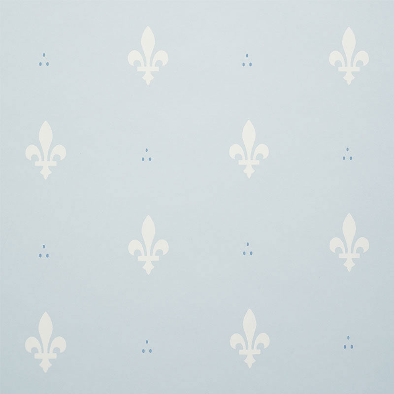 Fleur de Lis in Mineral Wallpaper