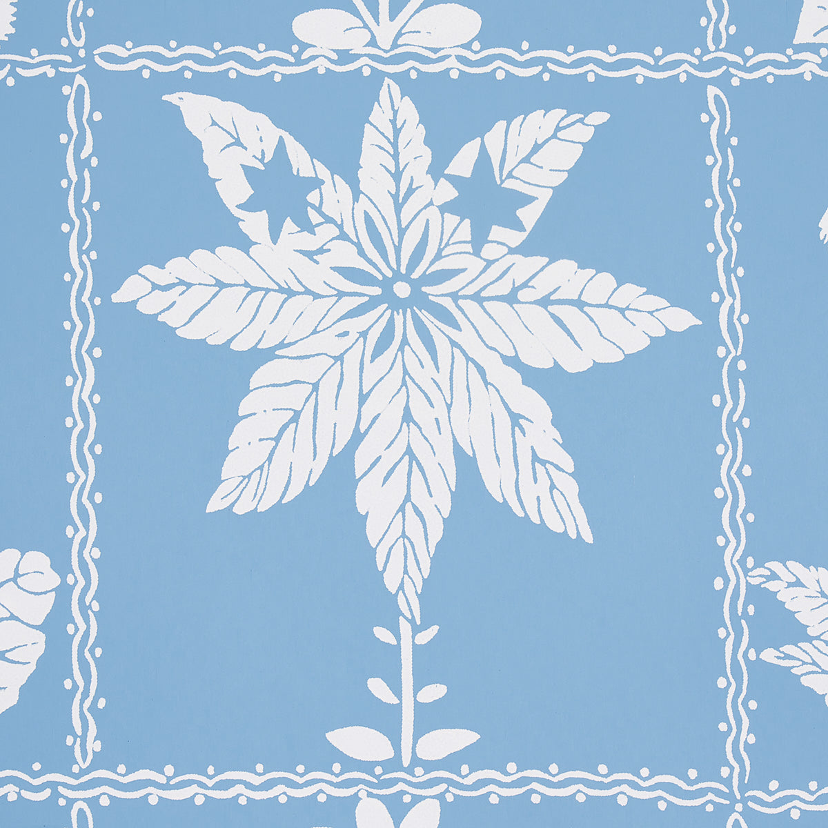 Georgia Wildflowers Wallpaper in Blue