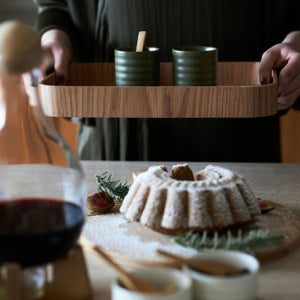 Hanna Tray with Handles Wood