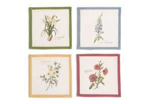 Flore Cocktal Napkins, Set of 4