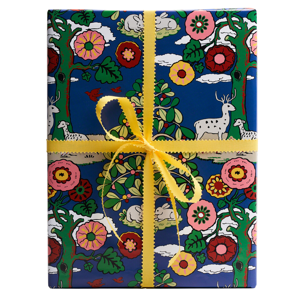 Fantasy Forest Wrapping Paper In Blue and Multi