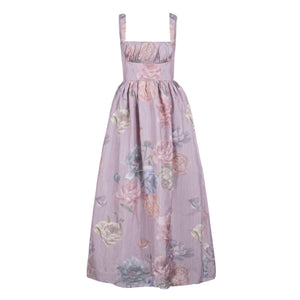 Coupe Dress in Lilac Floral Taffeta