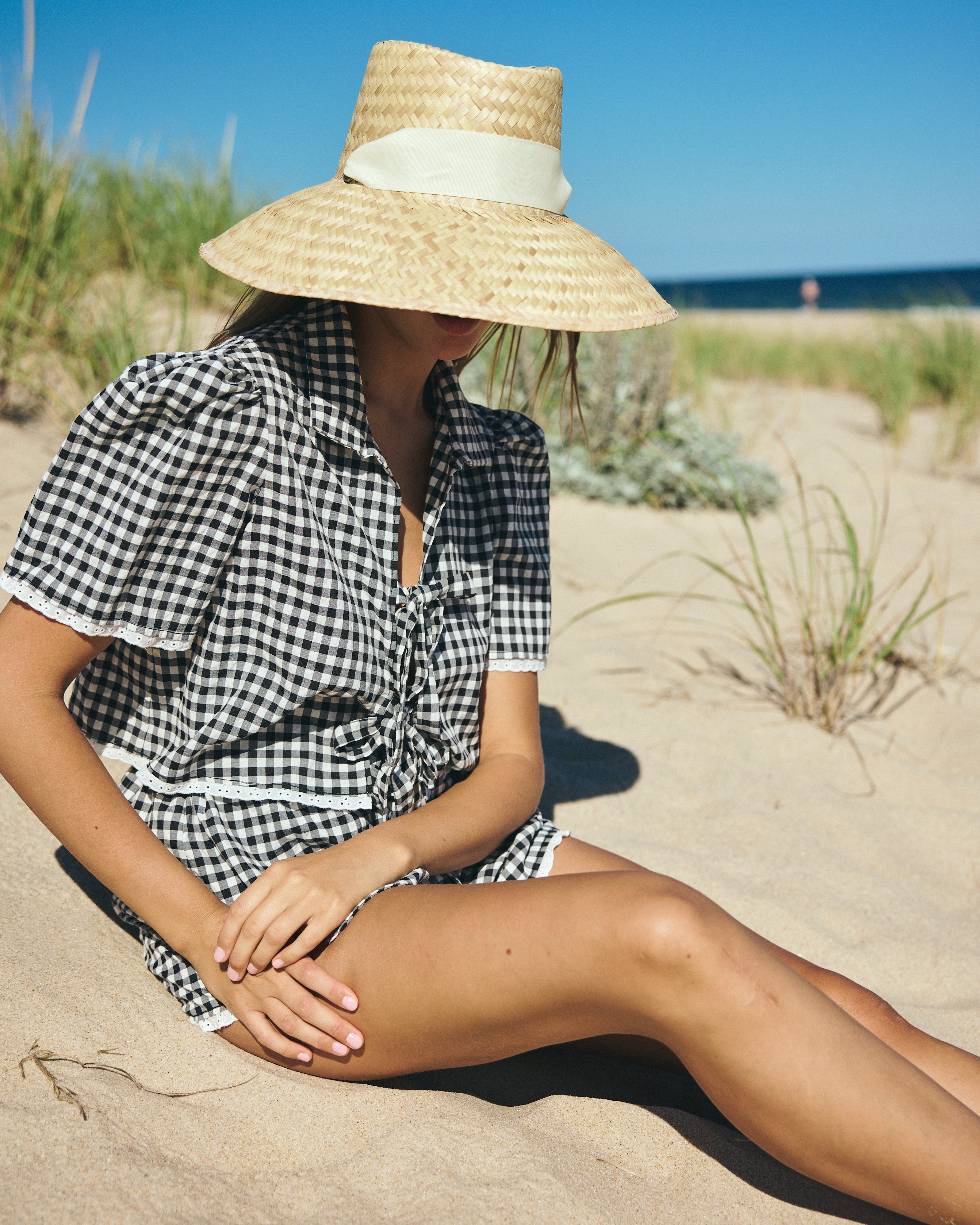 Hanna Set in Black Gingham