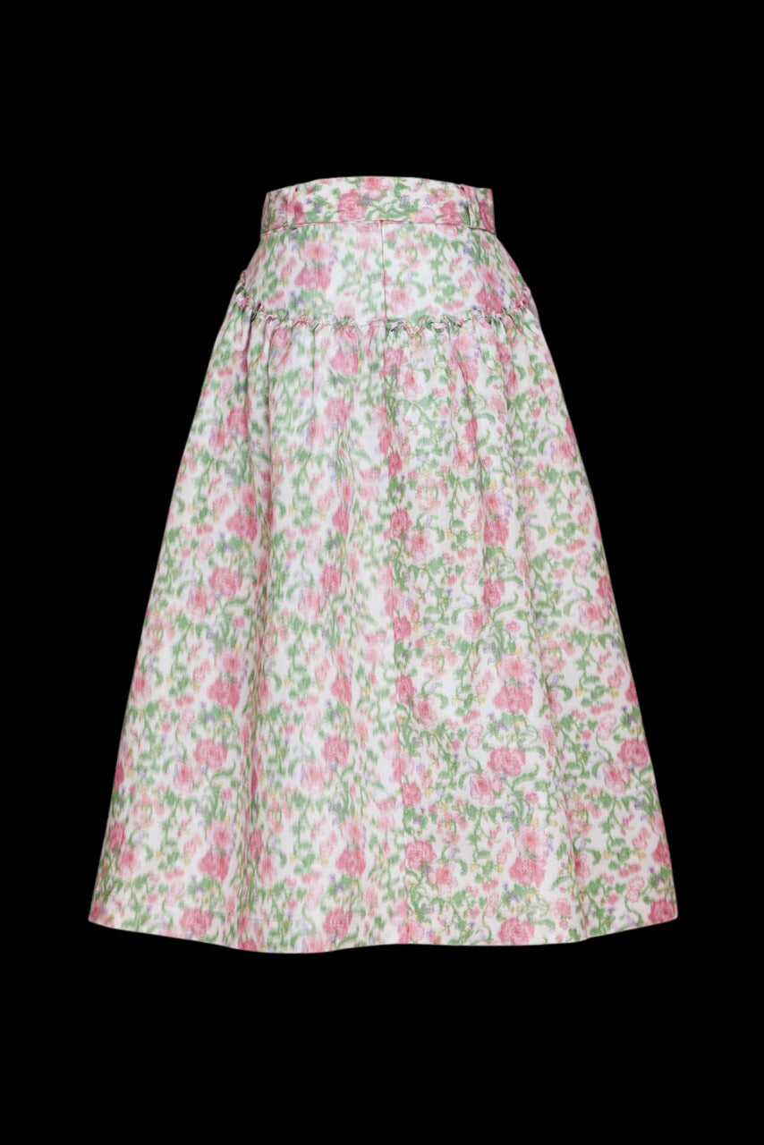 Avery Skirt in Pink and Green Tigerlily