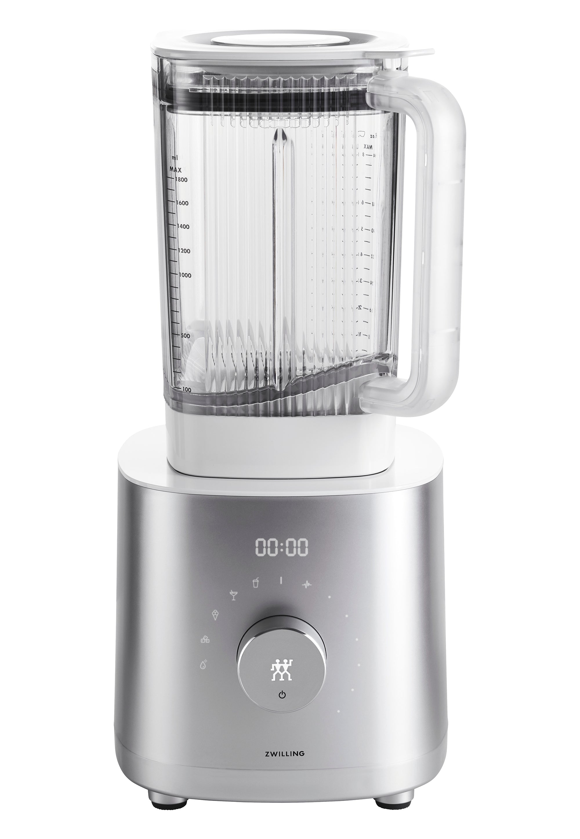 Enfinigy 64-oz. Countertop Power Blender, Smoothie Blender, Crush Ice, Frozen Desserts, Silver