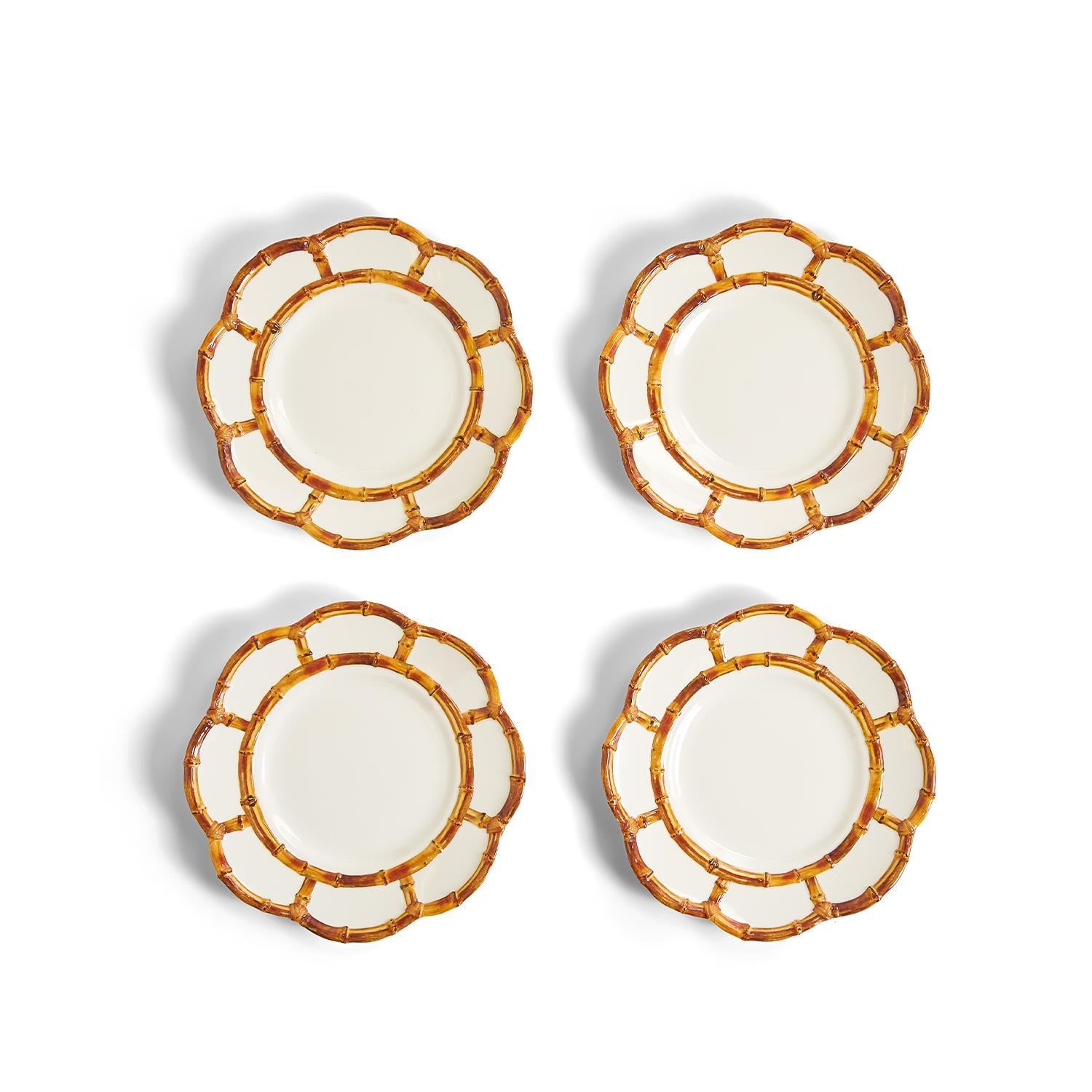 Bamboo Touch Salad / Dessert Plate, Set of 4