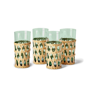 Countryside Chic Lattice Glass, Set of 24