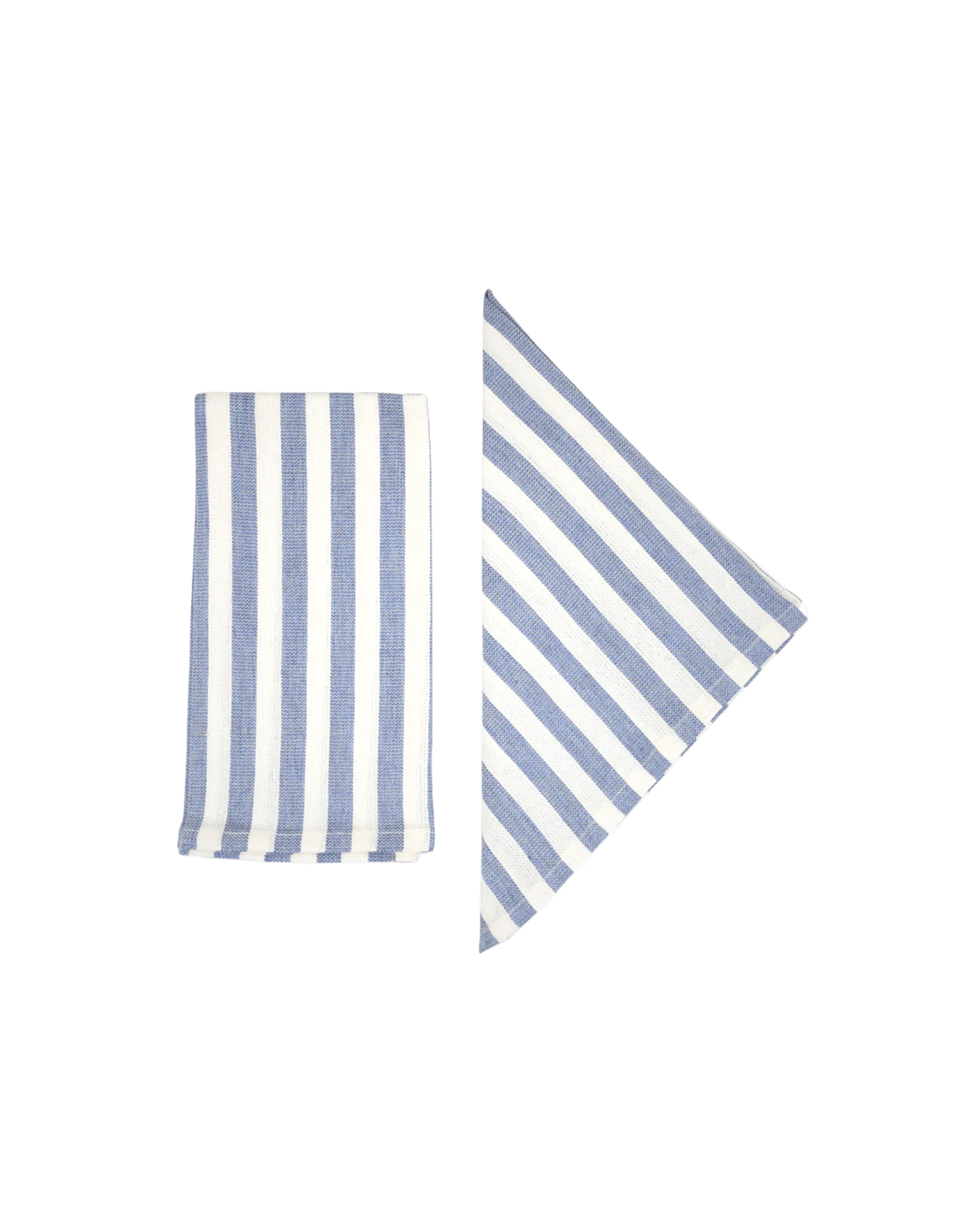 Vera Stripe Napkins in Light Blue, Set of 2