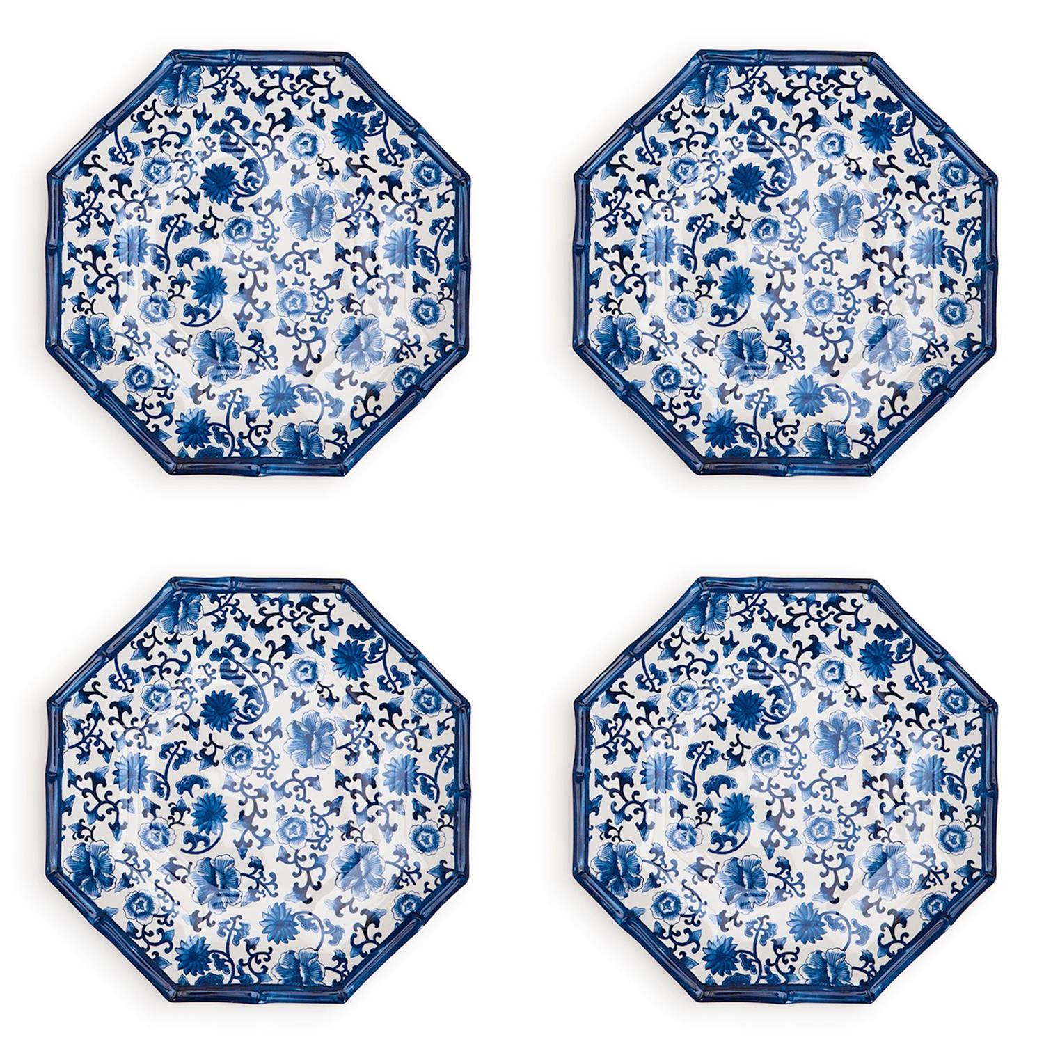 Chinoiserie Touch Octagonal Salad / Dessert Plate