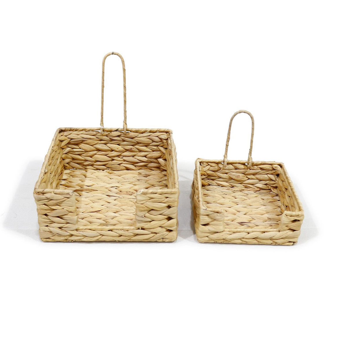 Water Hyacinth Lunch Napkin Holder, Set of 2