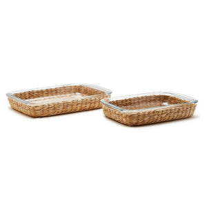 Borosilicate Glass Baking Dish, Set of 2