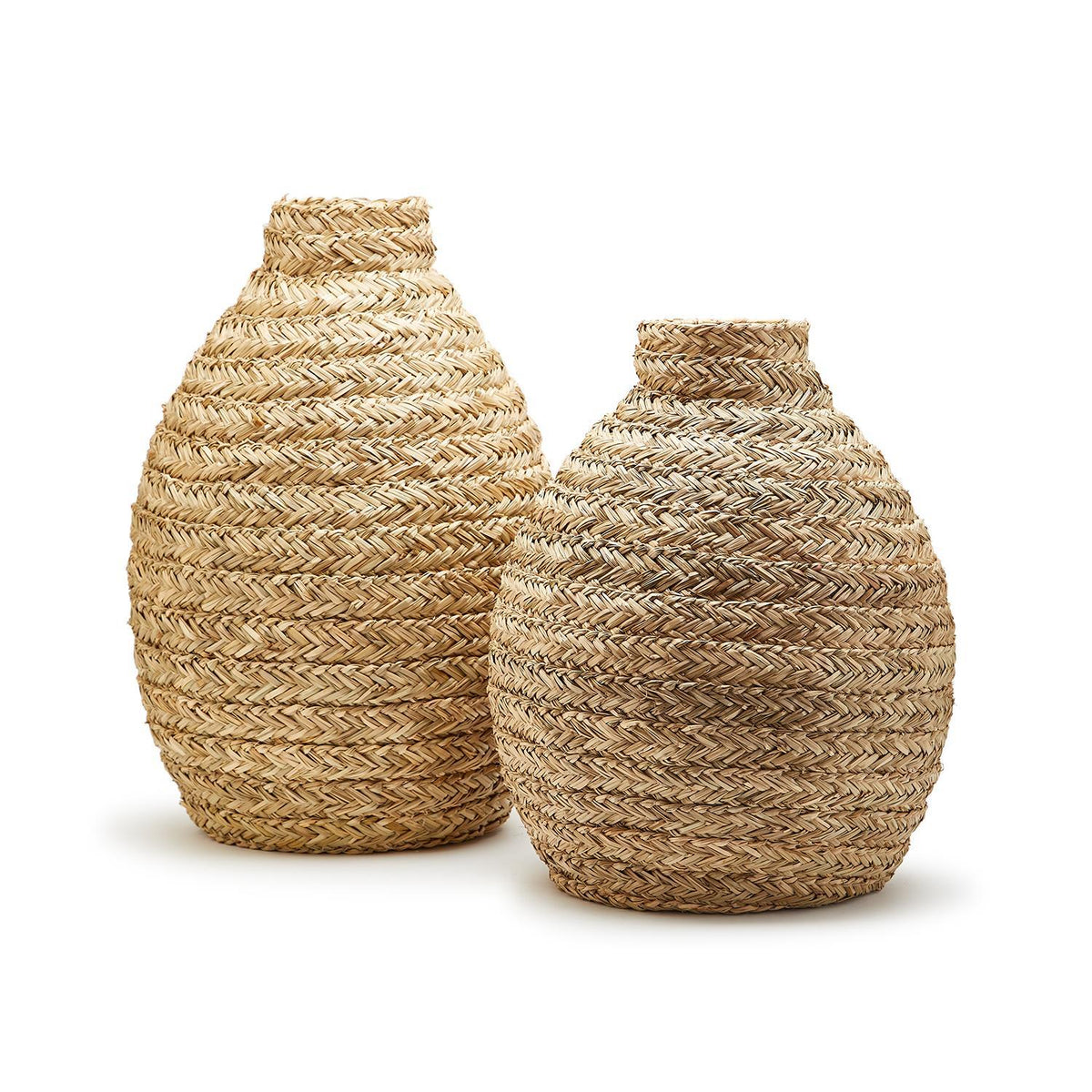 Basket Weave Bottle Shape Vase