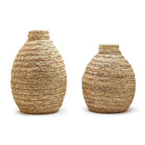 Basket Weave Bottle Shape Vase