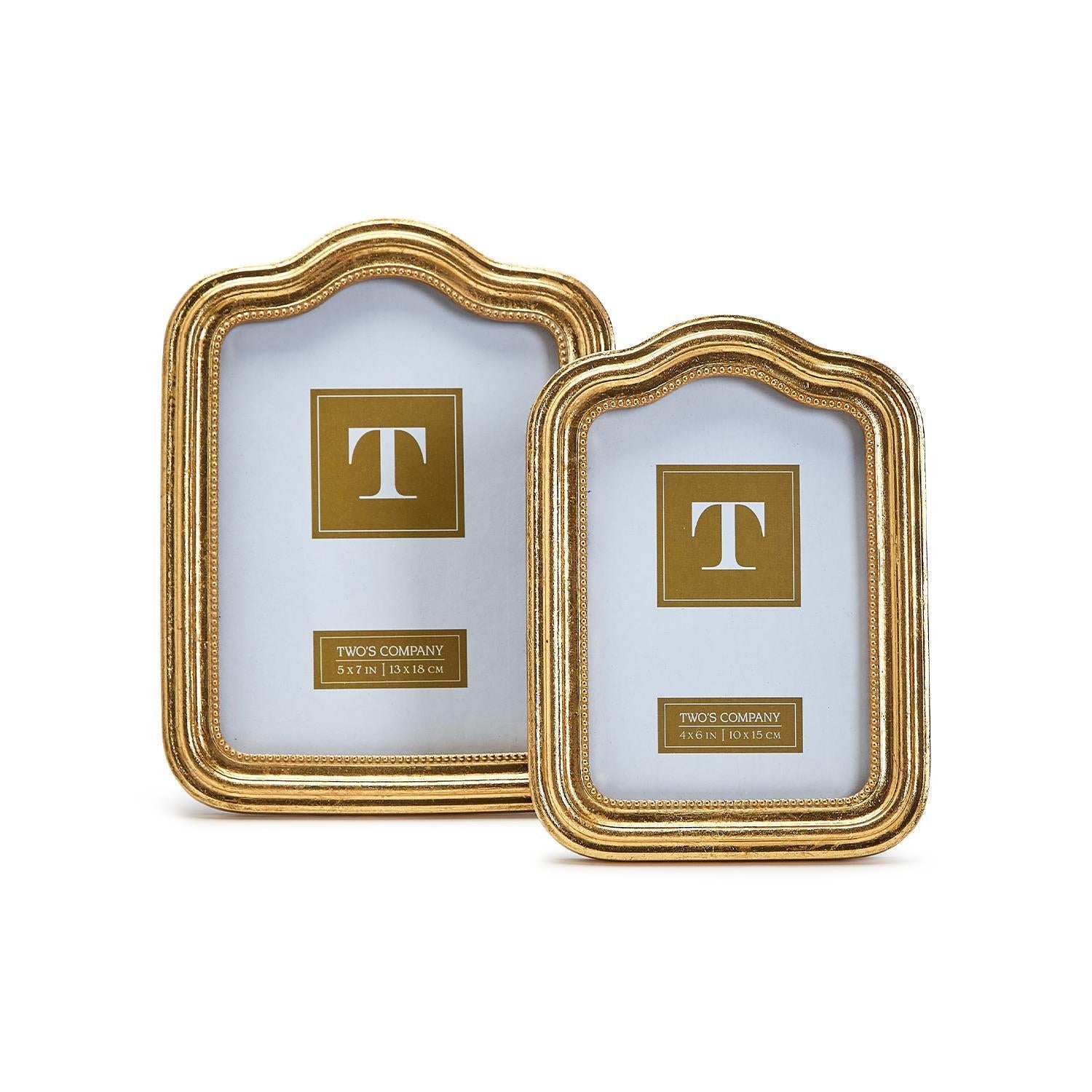 Arcade Gold Photo Frame, Set of 2