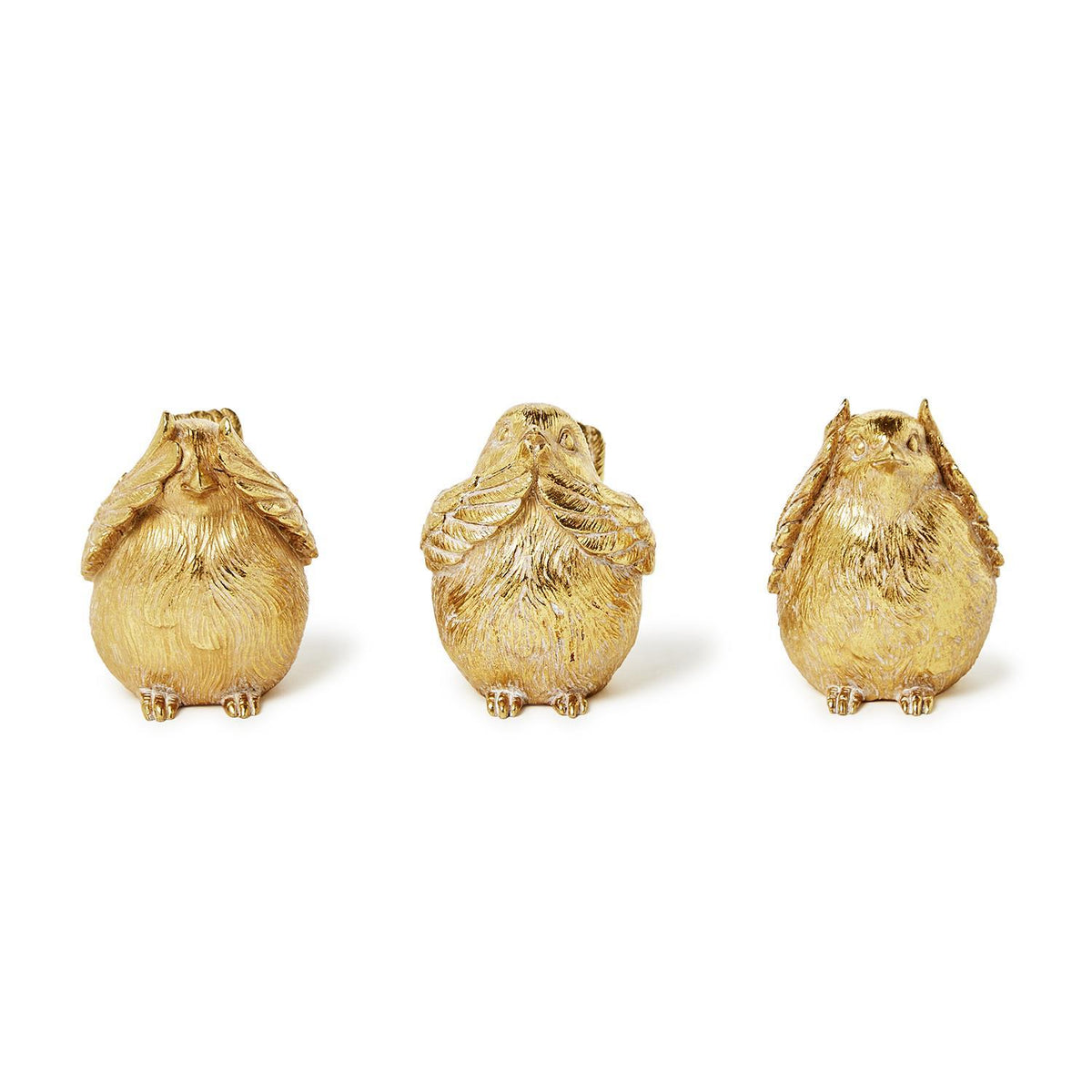 Gold Bird Decor, Set of 3