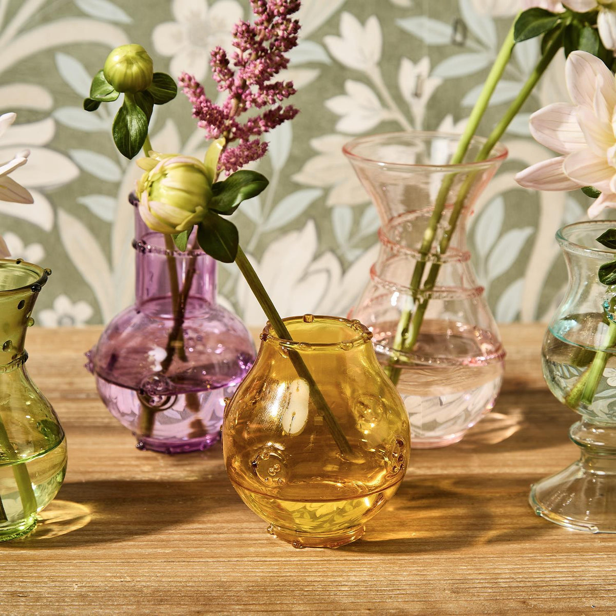Verre Hand-Blown Bud Vase, Set of 5