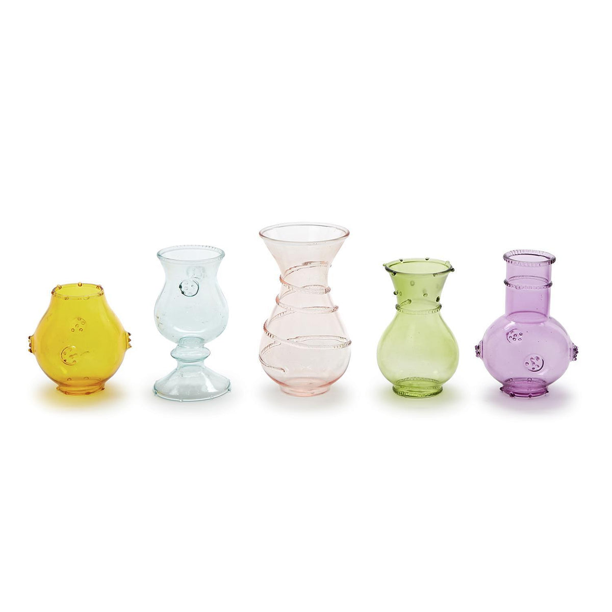 Verre Hand-Blown Bud Vase, Set of 5