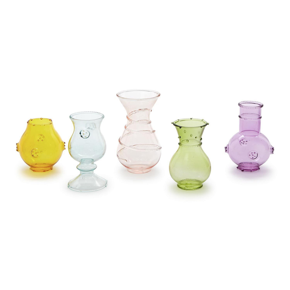 Verre Hand-Blown Bud Vase, Set of 5