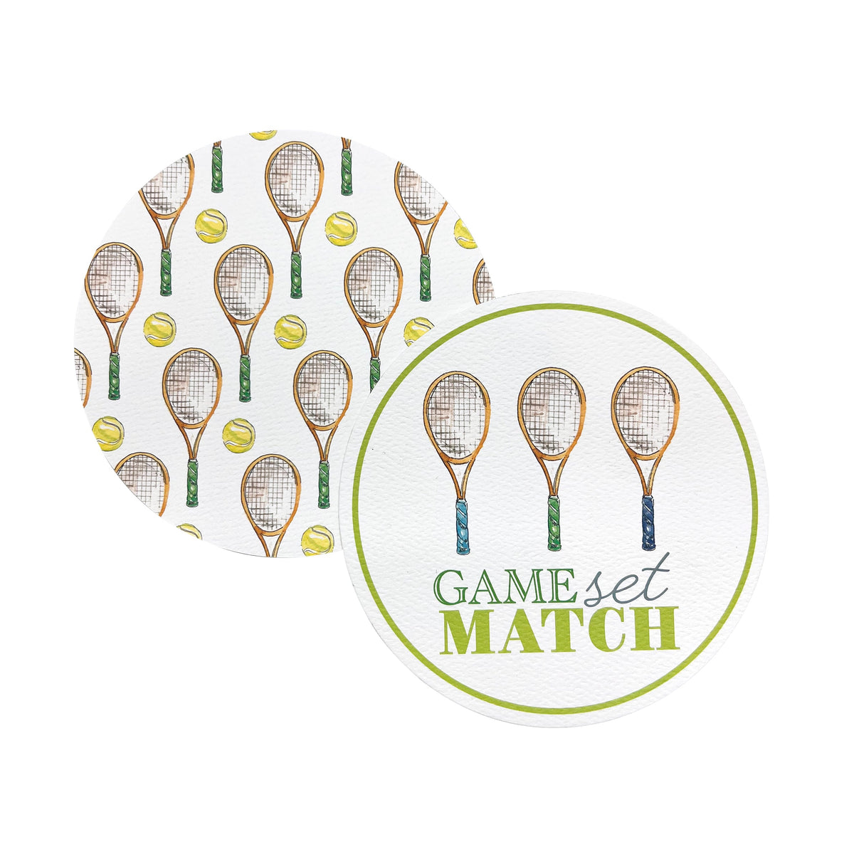 Game, Set, Match Tennis Beaded Coaster Set