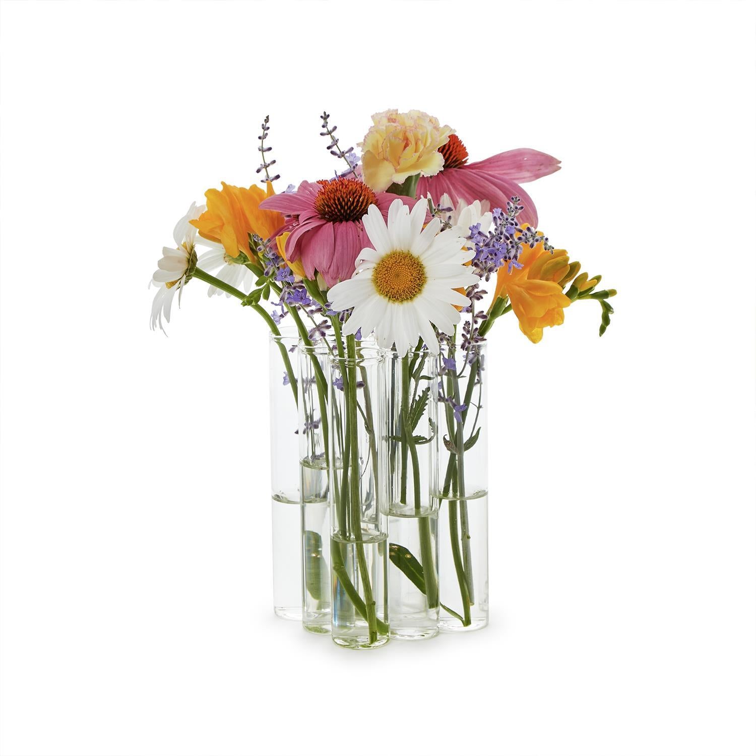 Connected Tube Flower Vase & Arranger in Gift Box, Set of 9