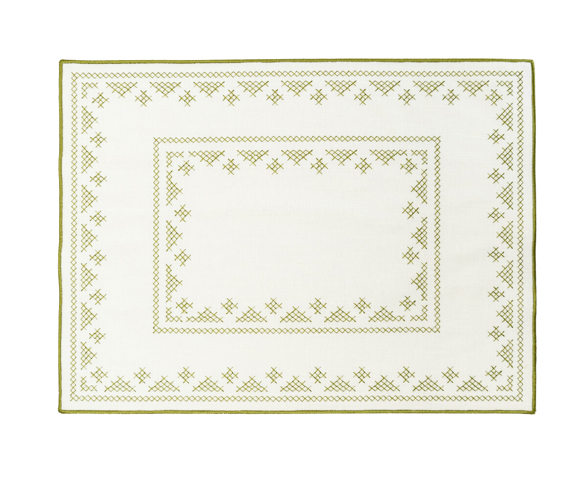 Pedralbes Placemat in Olive Green