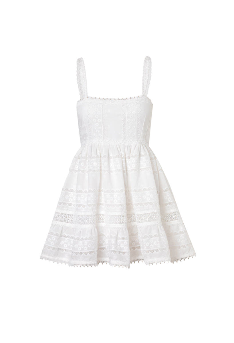 Canela Mini Dress in White