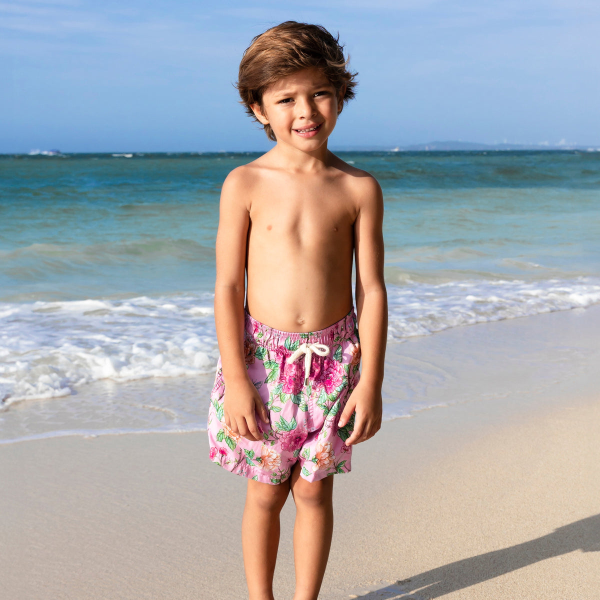 Peony Boy Swim Trunk