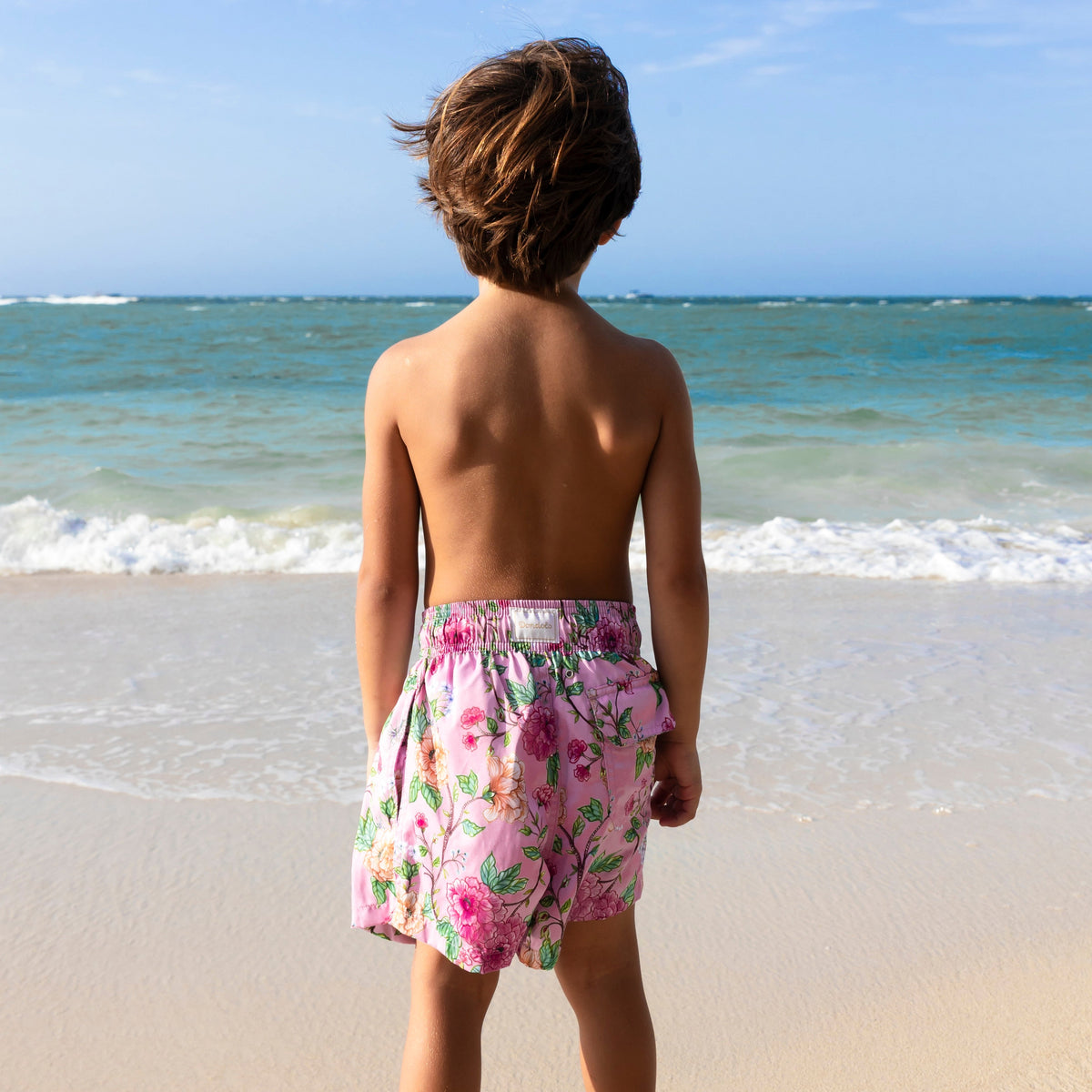 Peony Boy Swim Trunk