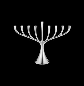 Cobra Menorah Mirror Sterling Silver