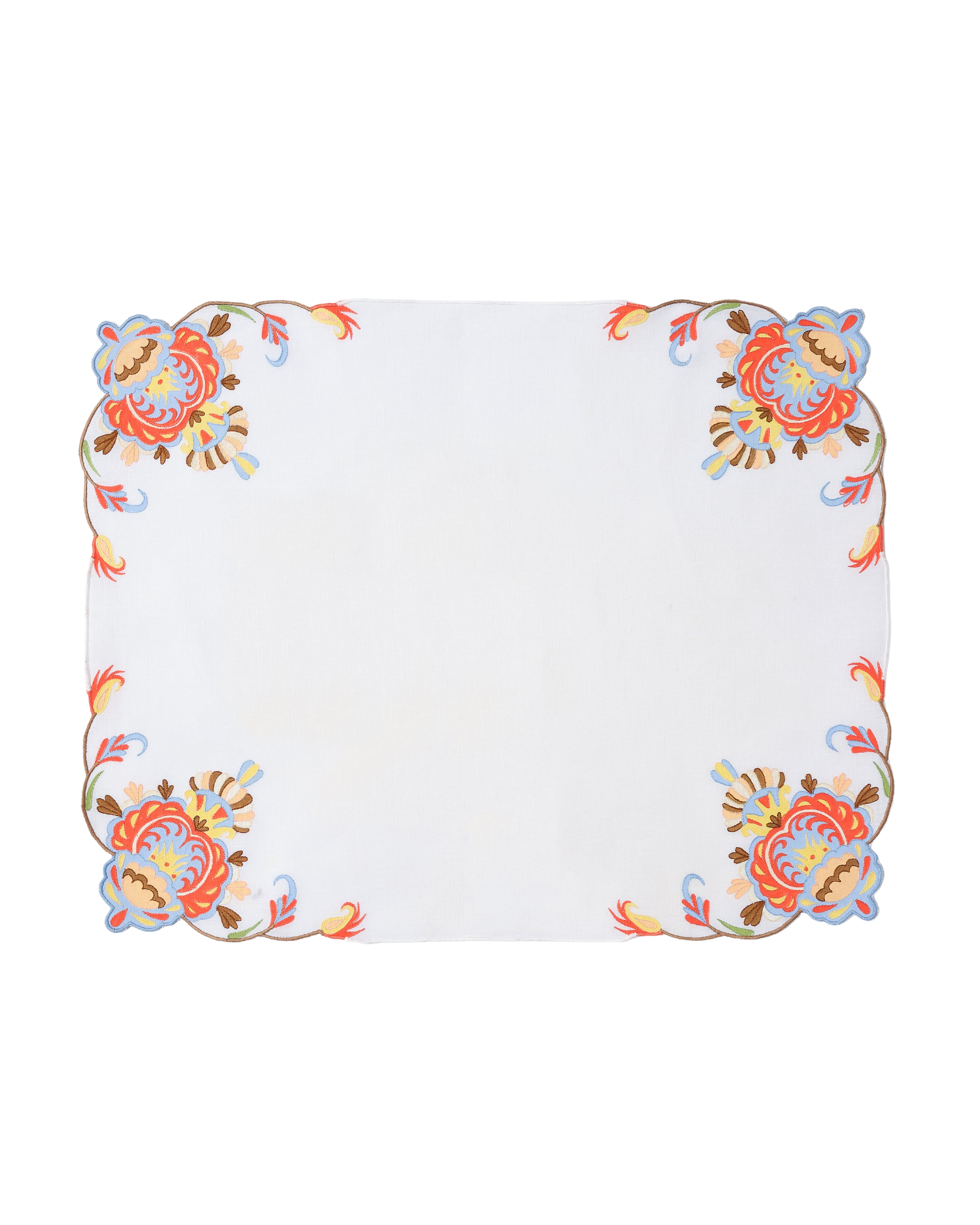 Benaki Hand-Painted Linen Placemat