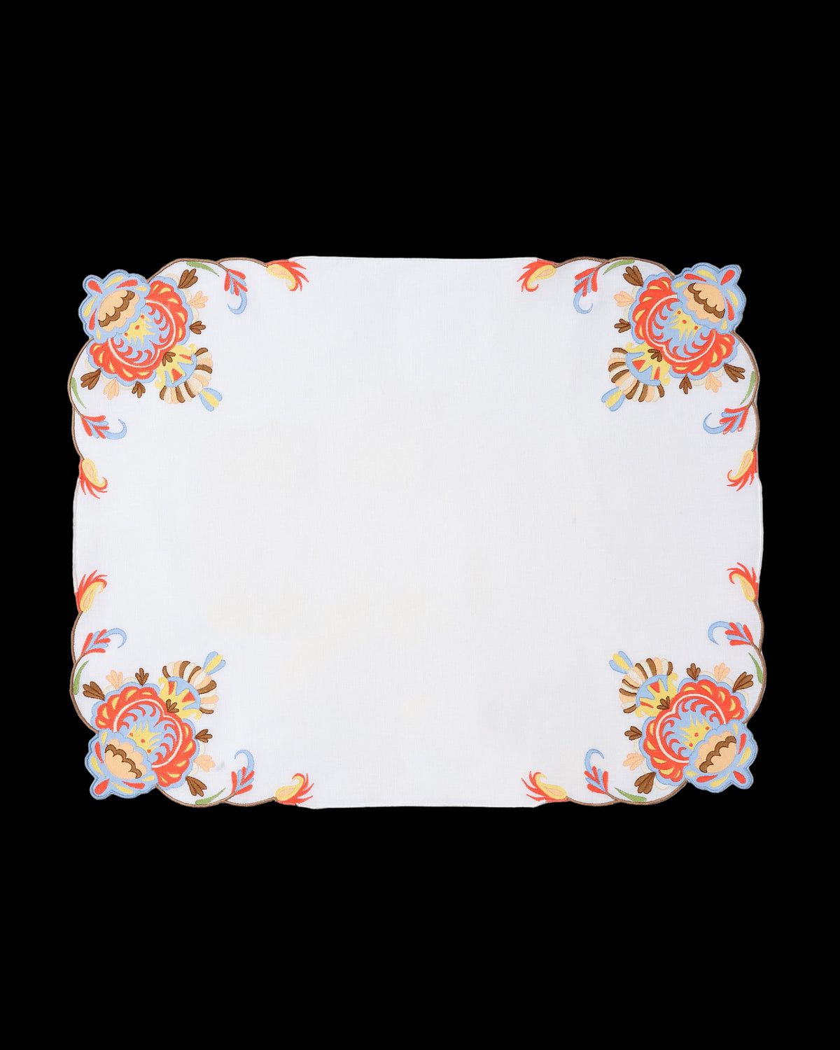 Benaki Hand-Painted Linen Placemat