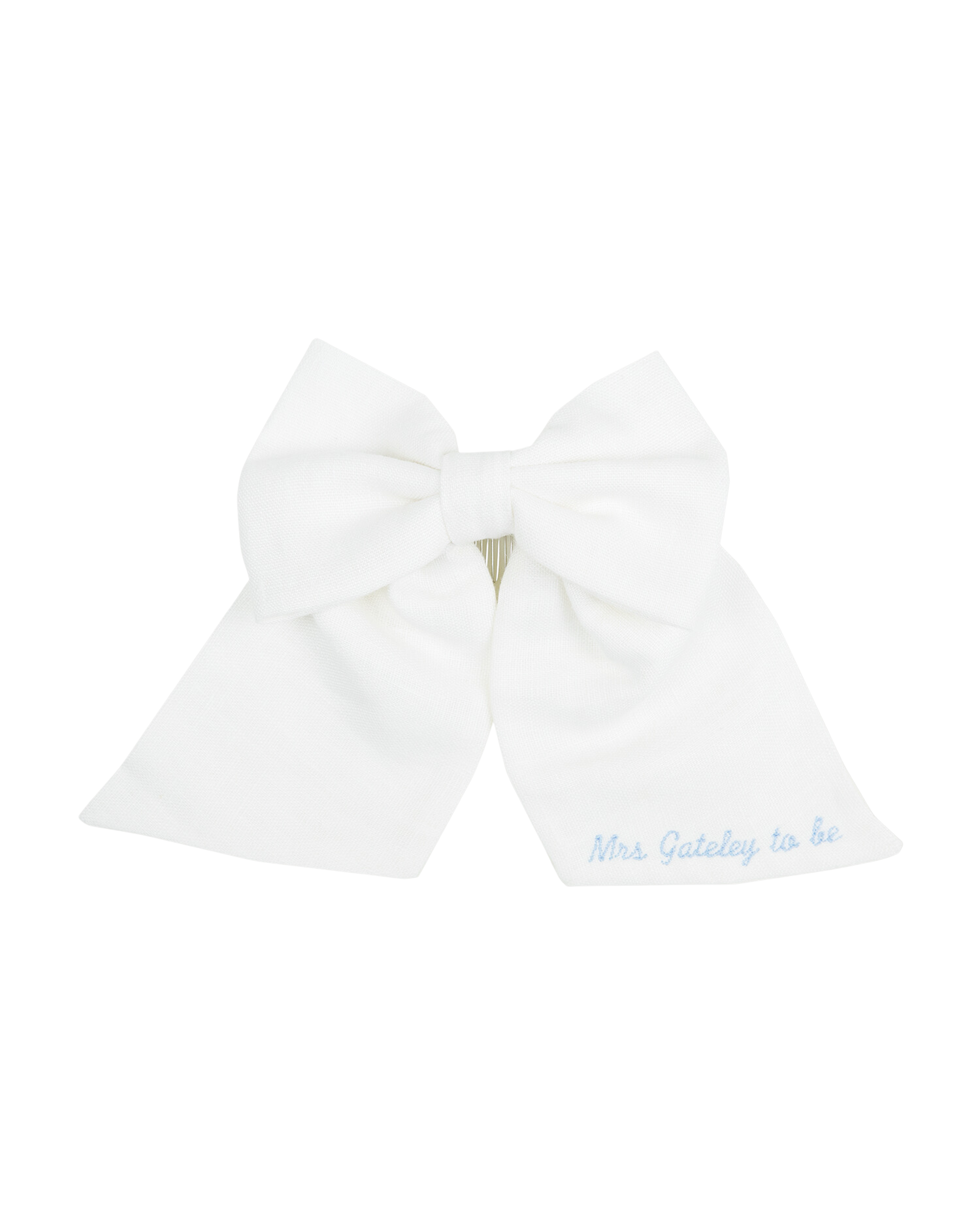 Personalized Marie Linen Bow