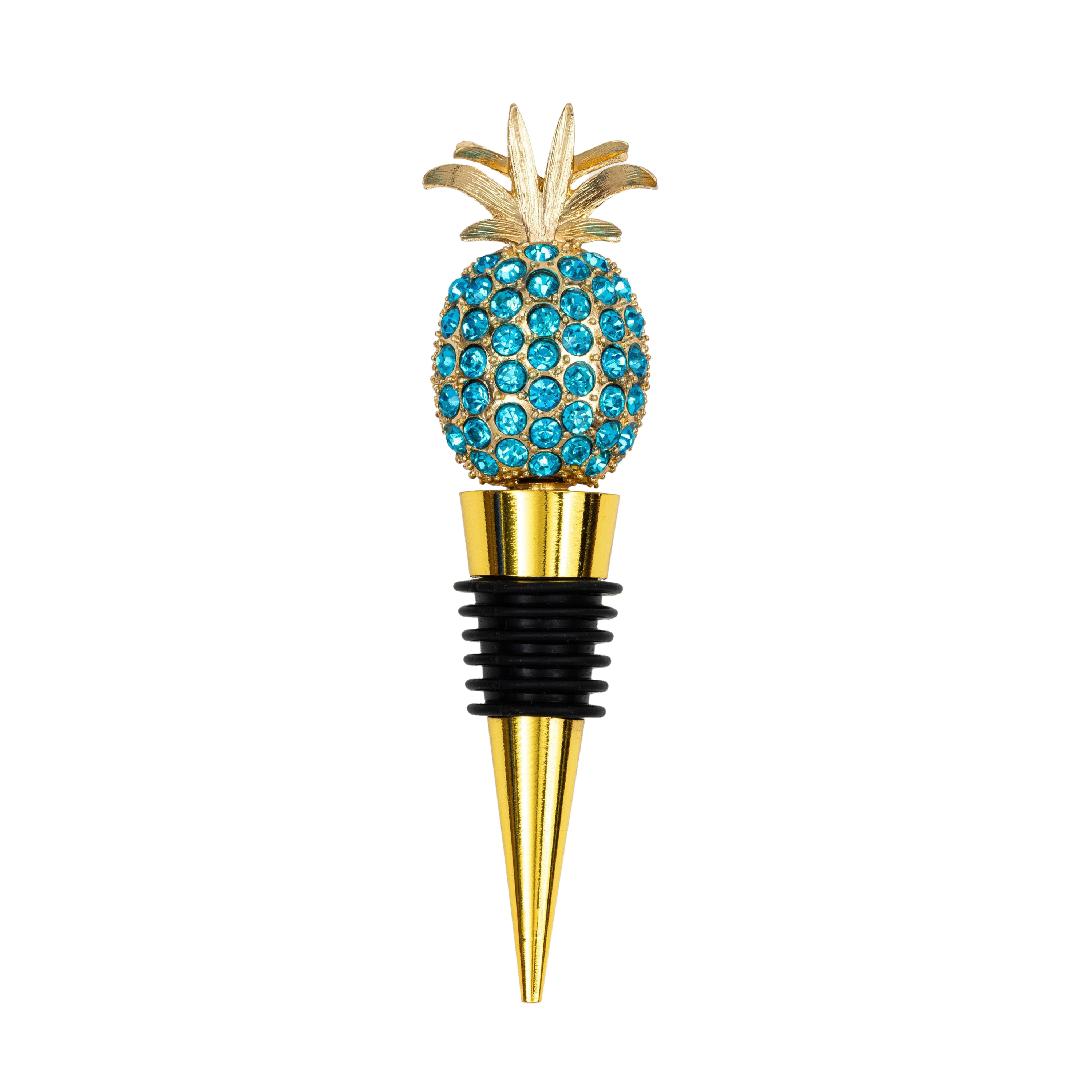 Pineapple Wine Stopper in Turquoise