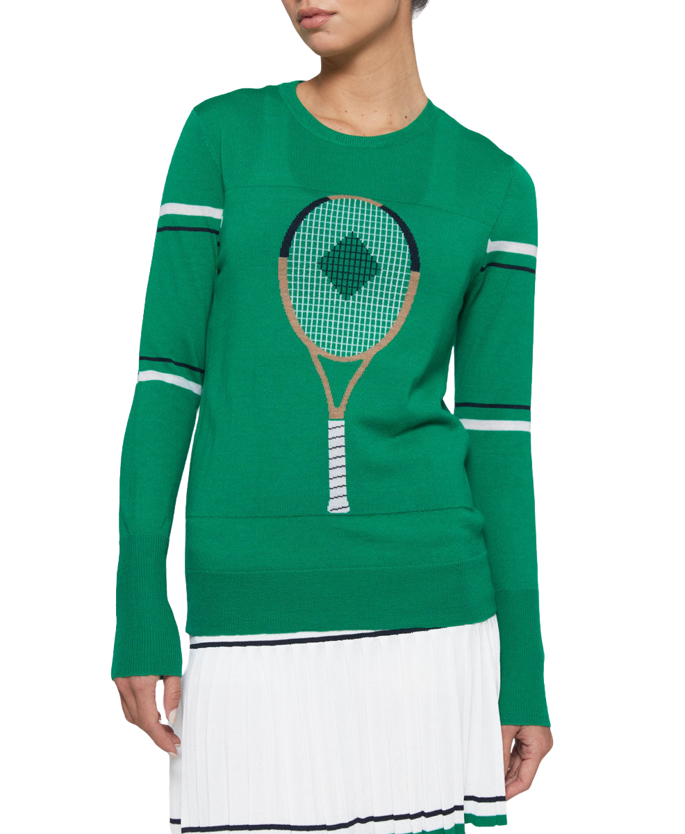 Racquet Sweater in Green