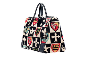 Crest Black Needlepoint Weekender